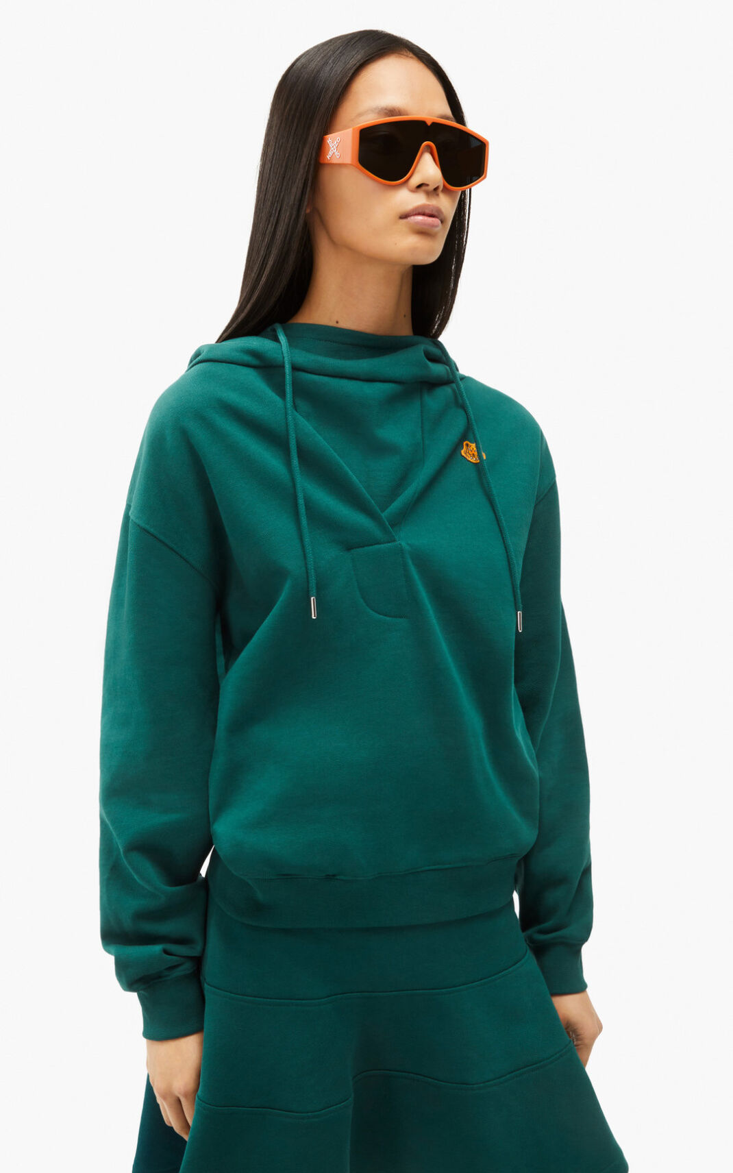 Kenzo Hooded cowl neck フーディ レディース 青 - LEAFJS264